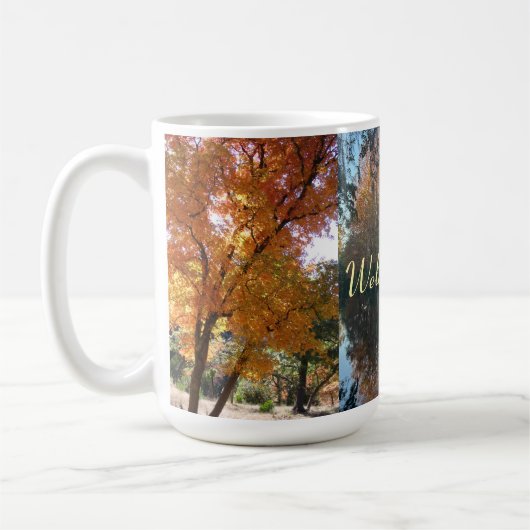 Willkommen Herbst, klassische Tasse (Links)