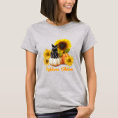 Willkommen Herbst Sonnenblumen Pumpkins T-Shirt (Vorderseite)