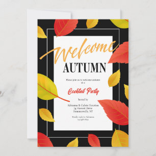 Willkommen Herbst-Trend Einladung