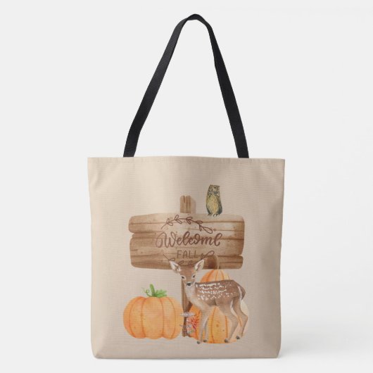 Willkommen Herbst-Wohngestaltung Tasche (Vorderseite)