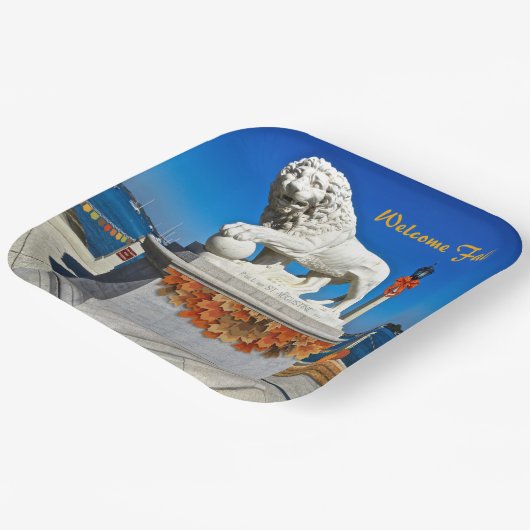 Willkommen Herbstküste St Augustine Florida Pappteller (Gewinkelt)