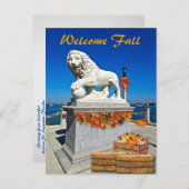Willkommen Herbstküste St Augustine Florida Postkarte (Vorne/Hinten)