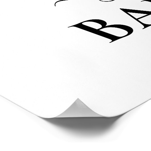 Willkommen Highland Cow Calf Baby Dusche Poster (Ecke)