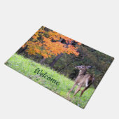 Willkommen Hirsch im Herbst Fußmatte (Schrägansicht)