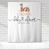 Willkommen Hirschdusche Rosa Cloud Hintergrund Wandteppich