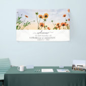 *~* WILLKOMMEN Hochzeitsflorale AR9 Mohn Banner (Messeveranstaltung)