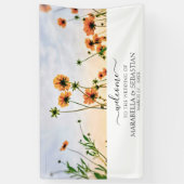 *~* WILLKOMMEN Hochzeitsflorale AR9 Mohn Banner (Vertikal)