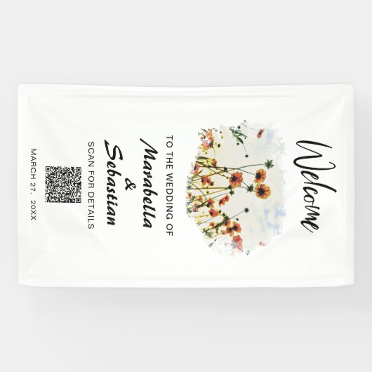 *~* WILLKOMMEN Hochzeitstorte Banner (Horizontal)