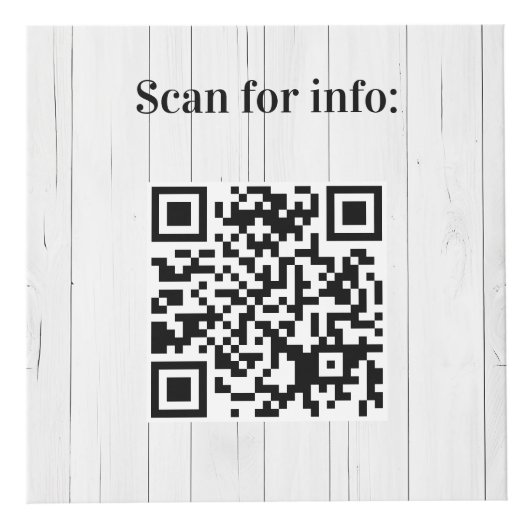 Willkommen Holz QR Codes Info Hotel Restaurant Tab Würfel (Vorderseite)
