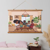 WILLKOMMEN Holz Wandteppich Mit Holzrahmen (Schlafzimmer)