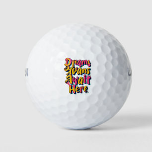 "Willkommen Ihre Träume" Golfball