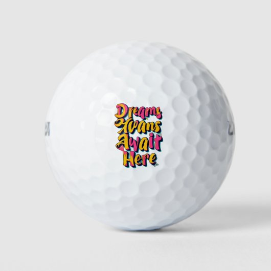 "Willkommen Ihre Träume" Golfball (Vorderseite)