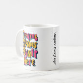 "Willkommen Ihre Träume" Kaffeetasse (Vorderseite Links)