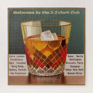 Willkommen im 5 Uhr Club Mid Century Design Puzzle