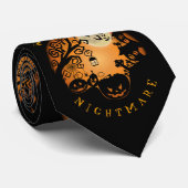 Willkommen im Albtraum Halloween Pumpkin Custom Krawatte (Gerollt)