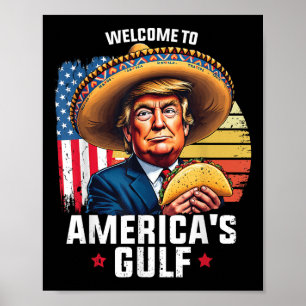 Willkommen im Amerikanischen Golf, dem lustigen Tr Poster