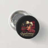 Willkommen im Amerikanischen Golf-Funny Trump Amer Button (Vorne & Hinten)