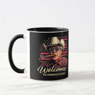 Willkommen im Amerikanischen Golf-Funny Trump Amer Tasse