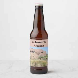 Willkommen im Arizona Phoenix Landmark-Gast Bierflaschenetikett