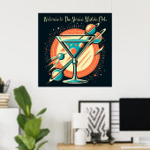 Willkommen im Atome Martini Club Age Poster (Heimbüro)