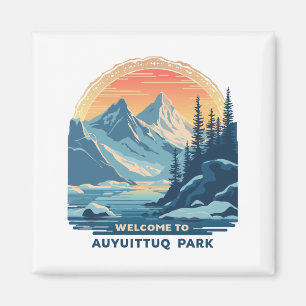 Willkommen im Auyuittuq National Canadian Park Magnet