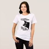 Willkommen im Badezimmer, eine Katze wird bei Ihne Tri-Blend Shirt (Vorderseite voll)