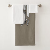 Willkommen im Badezimmer – Lustiger Frettchen-Dusc Badhandtuch Set (Insitu)