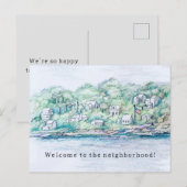 Willkommen im benachbarten Lake Houses Village Postkarte (Vorne/Hinten)