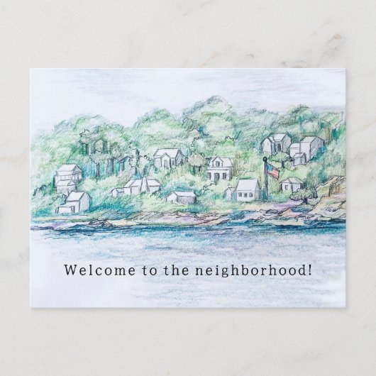 Willkommen im benachbarten Lake Houses Village Postkarte (Vorderseite)