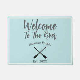 Willkommen im benutzerdefinierten Namen des Flusse Fußmatte