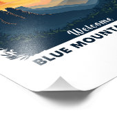 Willkommen im Blue Mountains National Australian P Fotodruck (Ecke)