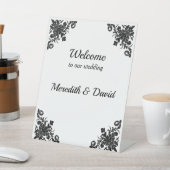 Willkommen im Brautgarten unserer Hochzeit Sockelschild (In SItu)