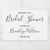 Willkommen im Brautparty Schaumweinetikett (Einzelnes Label)