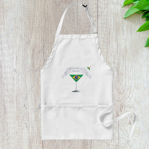 Willkommen im Brazil Martini Glas Brasilianische F Schürze