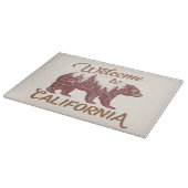 Willkommen im California Forest Bear Cutting Board Schneidebrett (Ecke)