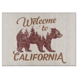 Willkommen im California Forest Bear Cutting Board Schneidebrett