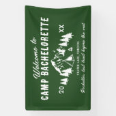 Willkommen im Camp Bachelorette Banner (Vertikal)