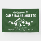 Willkommen im Camp Bachelorette Banner (Horizontal)