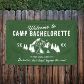 Willkommen im Camp Bachelorette Banner