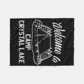 Willkommen im Camp Crystal Lake Fleecedecke (Vorderseite (Horizontal))