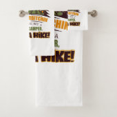 Willkommen im Camp Quitcherbitchin Happy Camper Badhandtuch Set (Insitu)