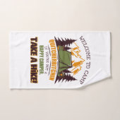 Willkommen im Camp Quitcherbitchin Happy Camper Badhandtuch Set (Handtuch)