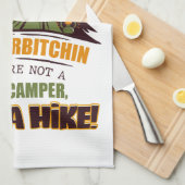 Willkommen im Camp Quitcherbitchin Happy Camper Geschirrtuch (Viertel Falte)