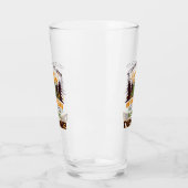 Willkommen im Camp Quitcherbitchin Happy Camper Glas (Links)