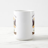 Willkommen im Camp Quitcherbitchin Happy Camper Kaffeetasse (Mittel)