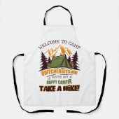 Willkommen im Camp Quitcherbitchin Happy Camper Schürze (Vorderseite)