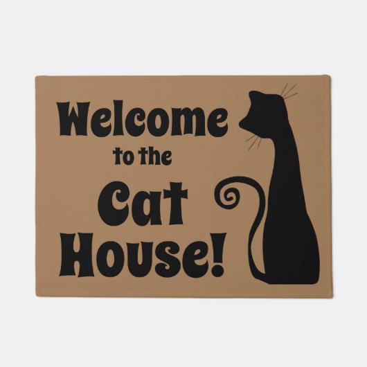 Willkommen im Cat House Funny Doormat Fußmatte (Vorderseite)