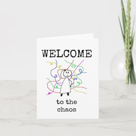 Willkommen im Chaos, neue Mitarbeiter, Coworker Ca Karte (Vorderseite)