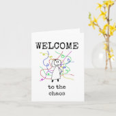 Willkommen im Chaos, neue Mitarbeiter, Coworker Ca Karte (Gelbe Blume)