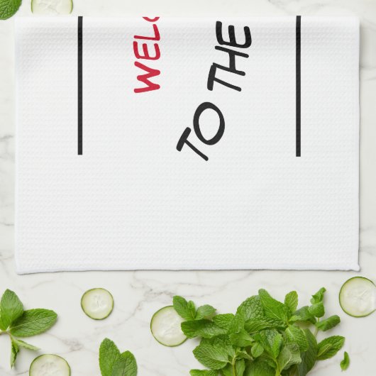 Willkommen im Circus Kitchen Handtuch (Gefaltet)